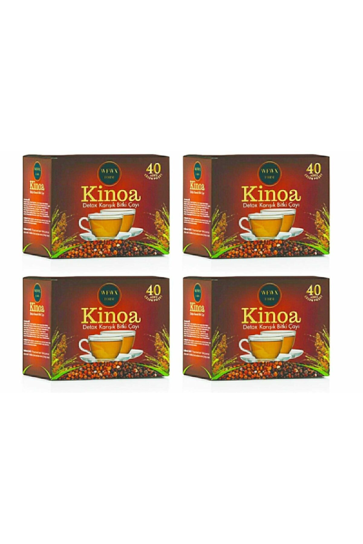 WFWX FORM Kinoa Detox 40'lı Süzen Poşet 4 Paket