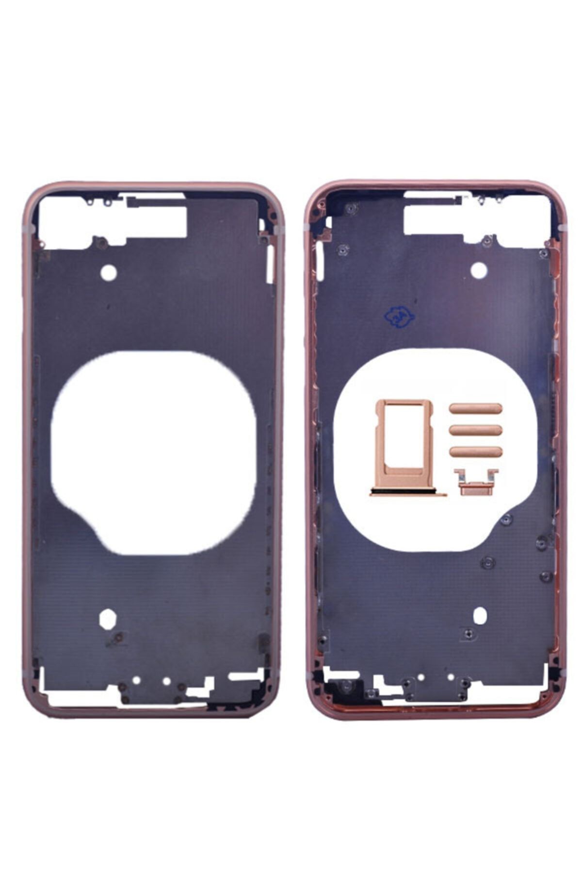 Ally Mobile Iphone 8 Orta Kasa Ve Sim Kapağı Tutucu-gold