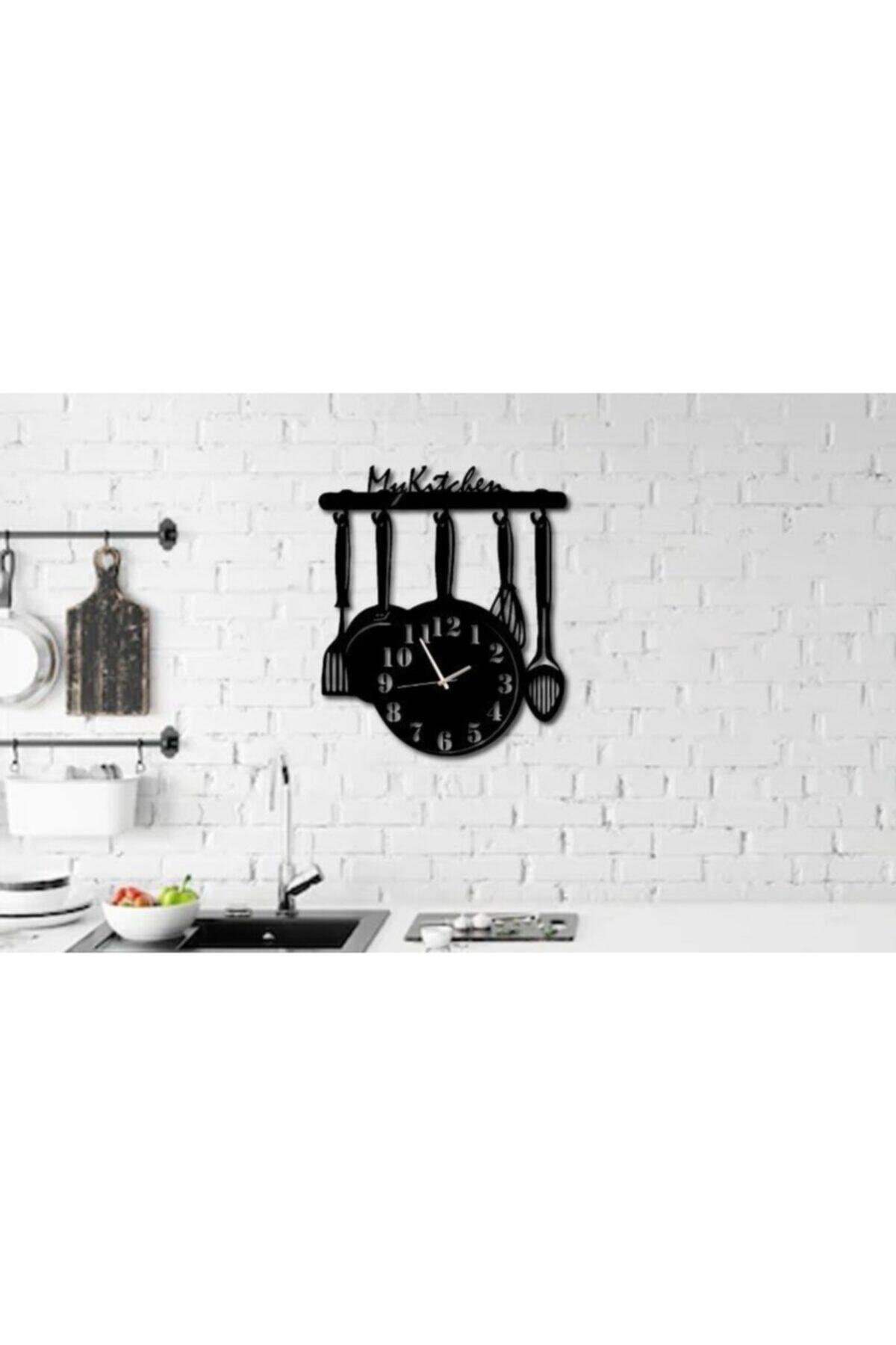 Otantik Çarşı Metal Duvar Saati My Kitchen 49x42 Cm.
