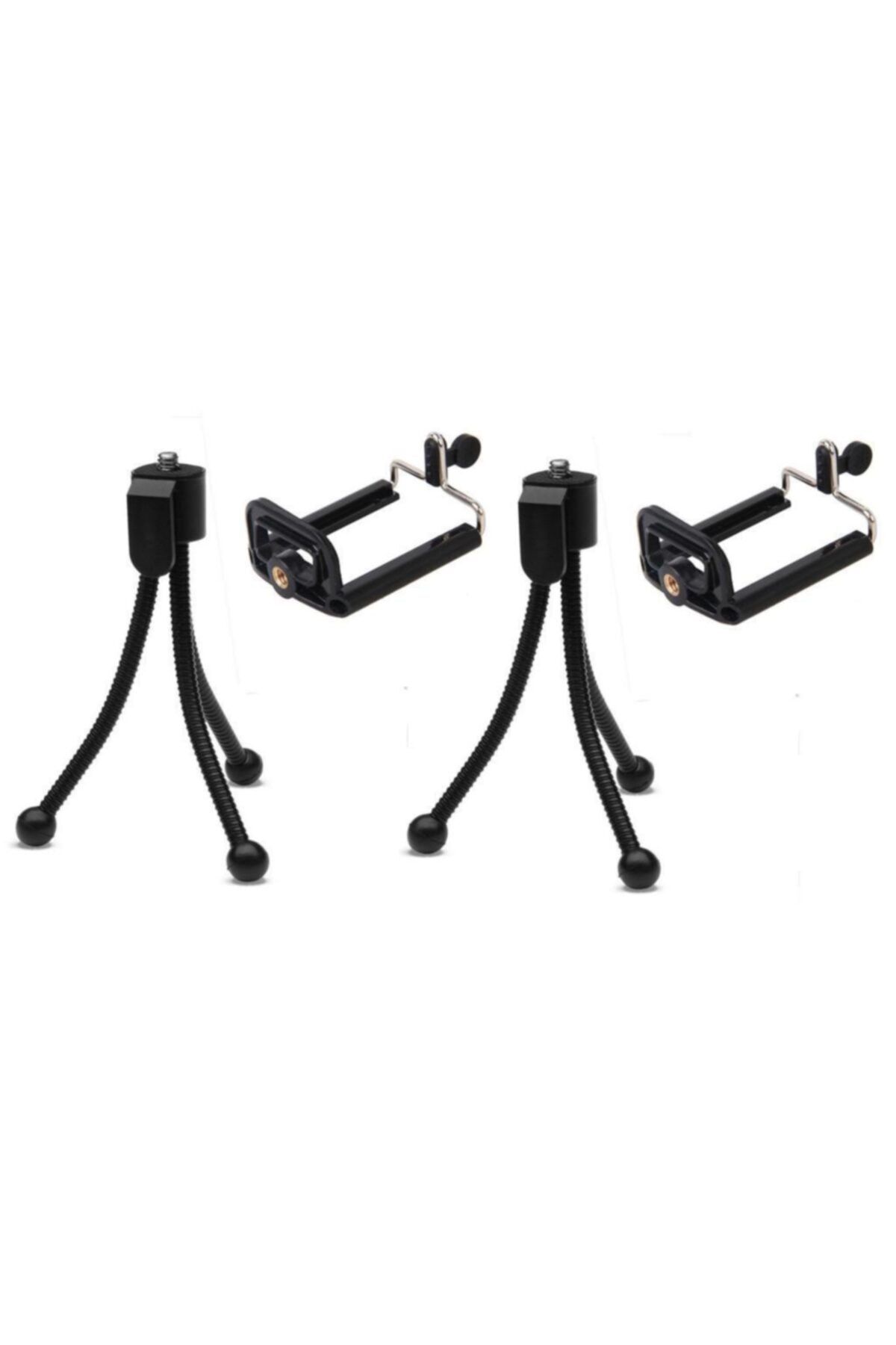 jetfast 2 Adet Ahtapot Esnek Tripod Selfie Masa Üstü Akrobat Stand Tripot 11 Cm