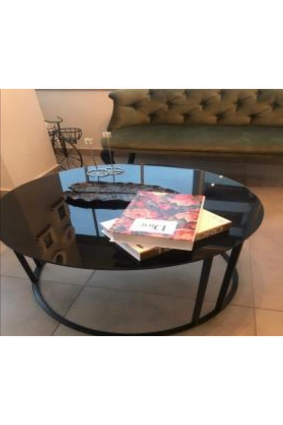 EKOHOMEDESIGN Dünya Siyah Orta Sehpa