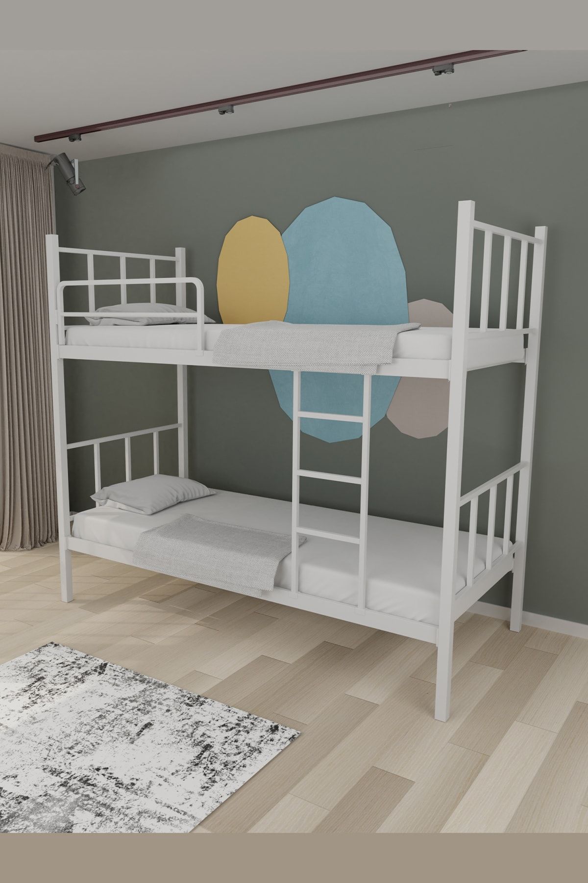 EVGER HOME R90 Metal Ranza 90x190 Cm Beyaz