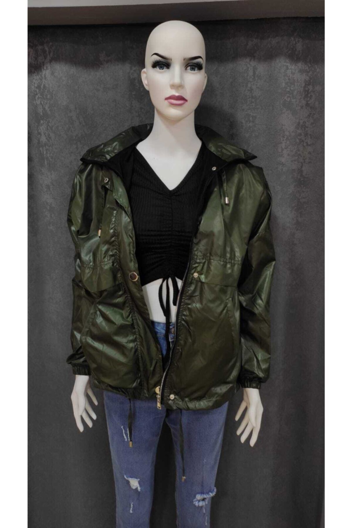 valiant butik Bej Yağmurluk