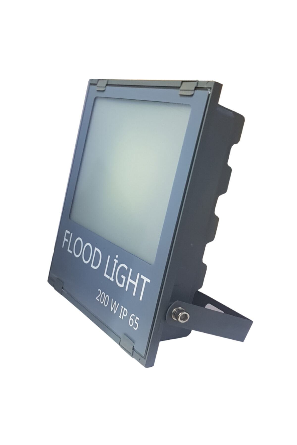 Flood Light 200w Led Projektör Beyaz Günışığı Ip65 Driverli Buzlu Cam