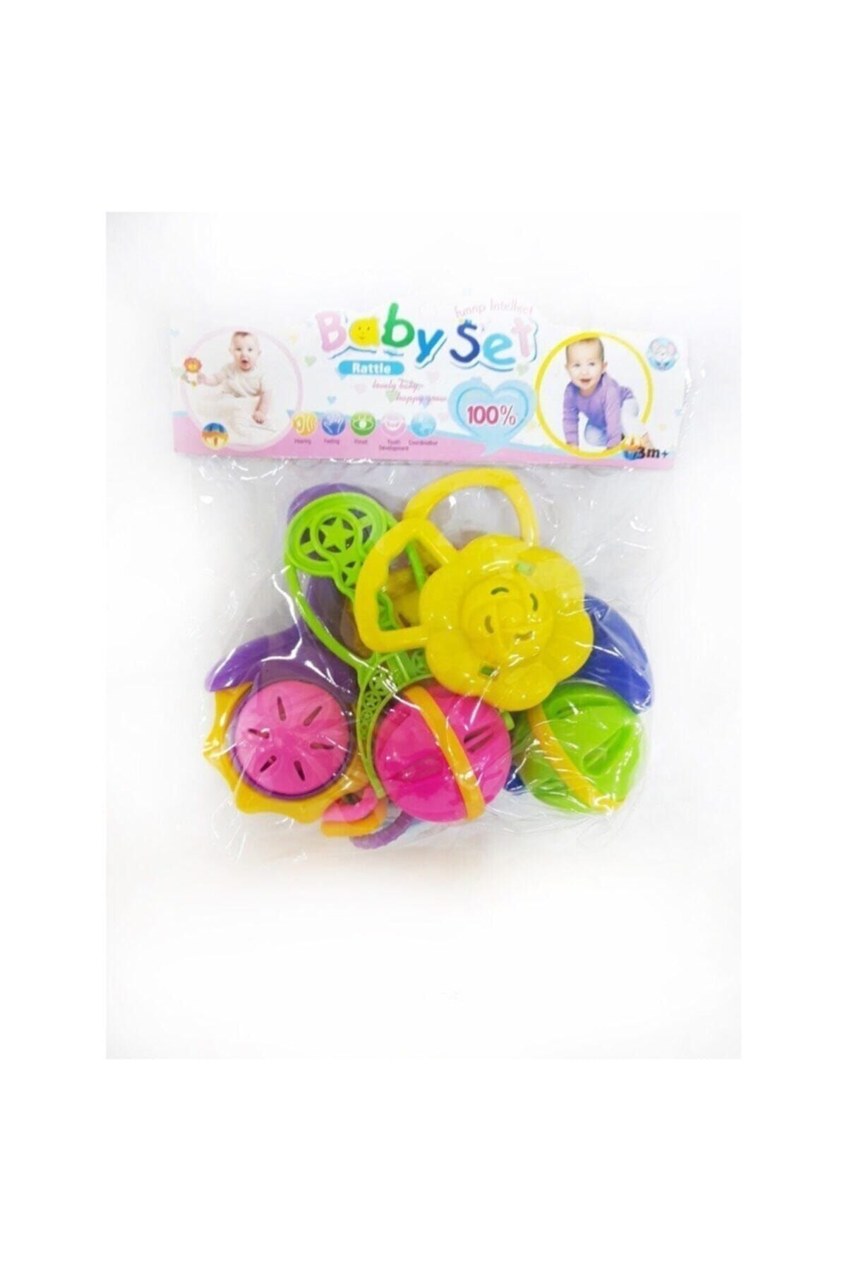 Çıngırak Baby Set Sesli Oyuncak Seti Lüks Bebek Seti Zeka Geliştirici