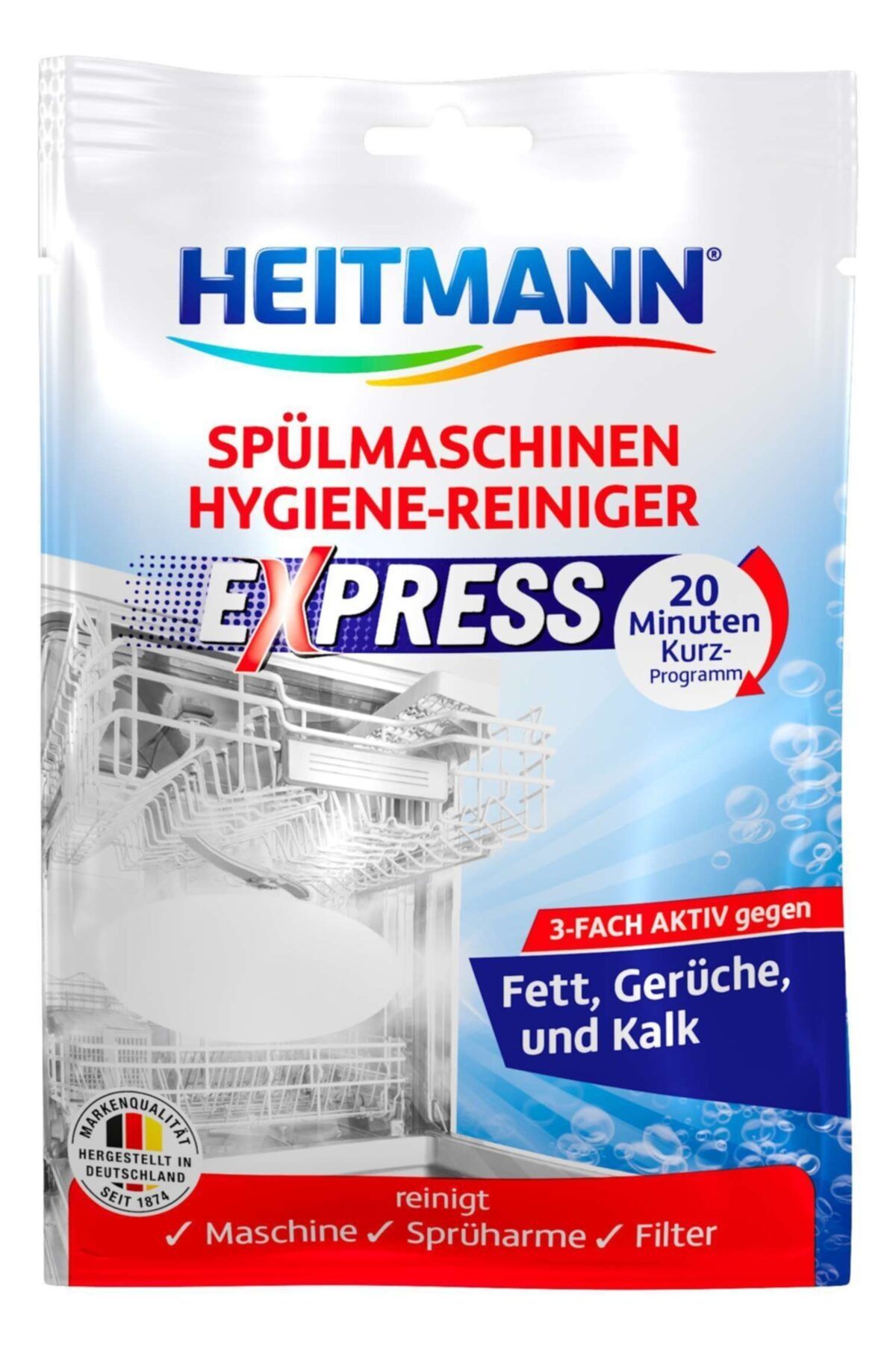 HEITMANN Bulaşık Makinası Ekspres Hijyenik Kireç Çözücü Ve Temizleyicisi 3 1 30g.