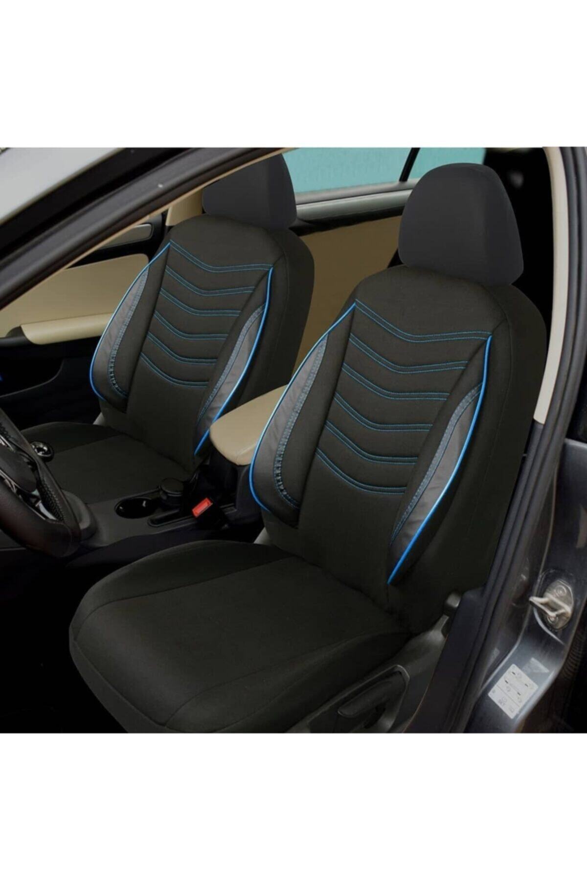 NAVY Hyundai Getz Model Oto Koltuk Kılıfı Mavi-siyah