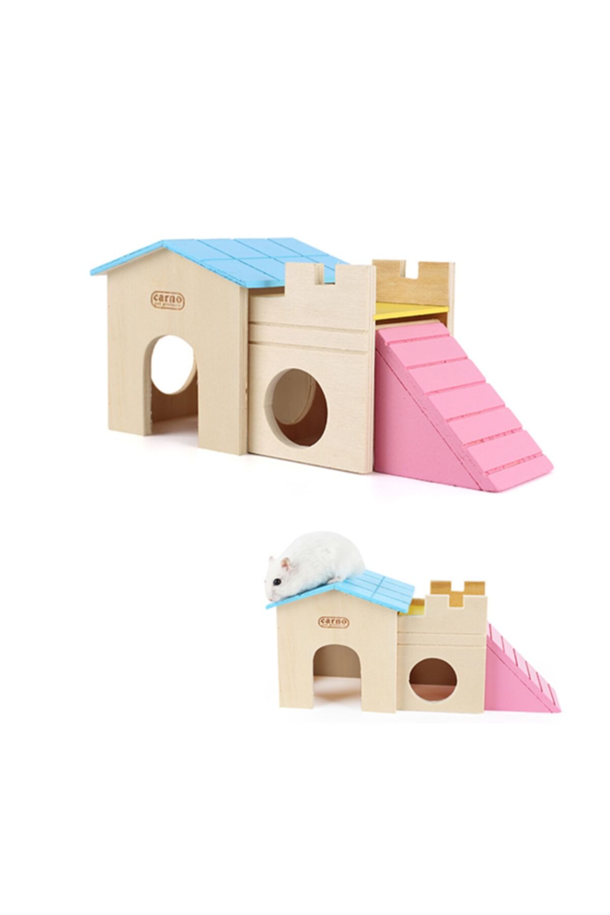 Durbuldum Carno Merdivenli Ahşap Hamster Evi 25 Cm No 515