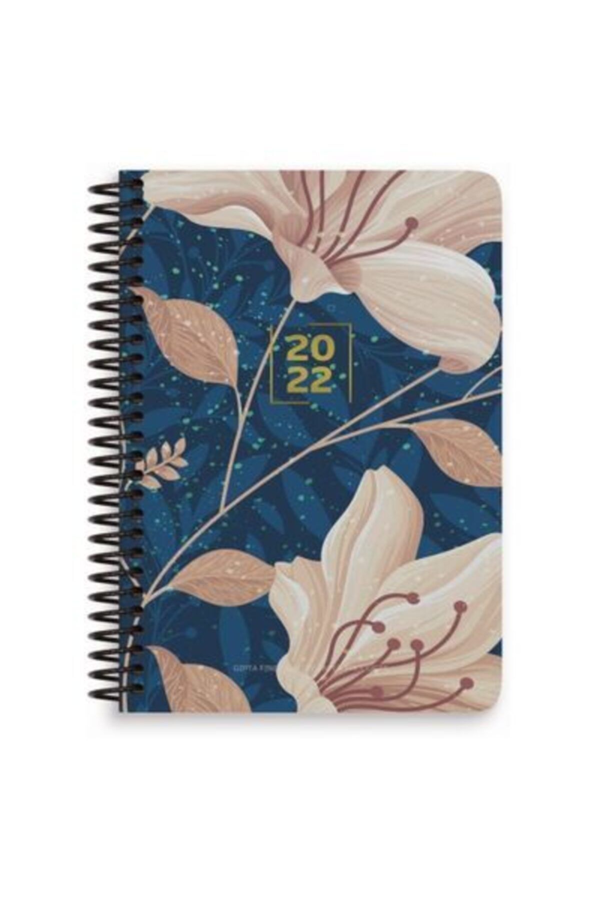 Gıpta 2022 17x24 Cm Spiralli (telli) Ajanda 336 Sayfa Gold Diary