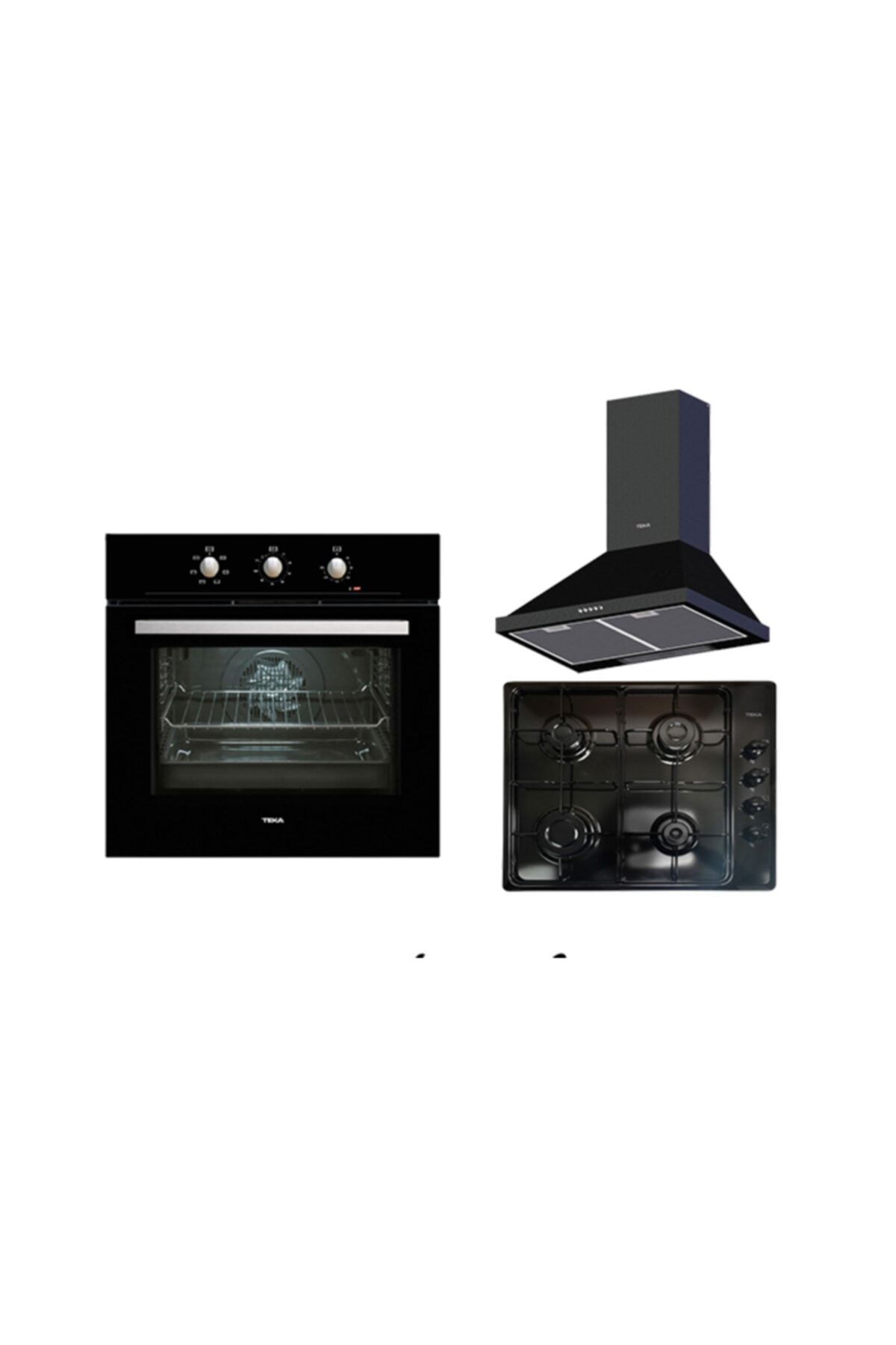 Teka Chef 3 Ankastre Set ( He 715 Bk + Hlx 60 G4 Aı Al But Bk + Dbt 60 Black )