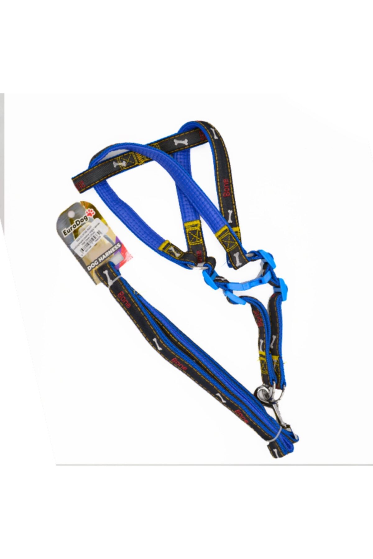 Durbuldum Eurodog Köpek Uzatma+göğüs Tasması Mavi 20mm 120cm