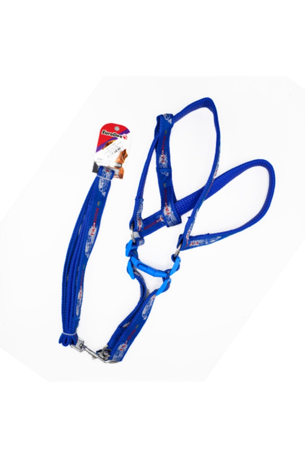 Durbuldum Eurodog Köp.uztm+göğüs Tasması 25mm 120cm Mavi