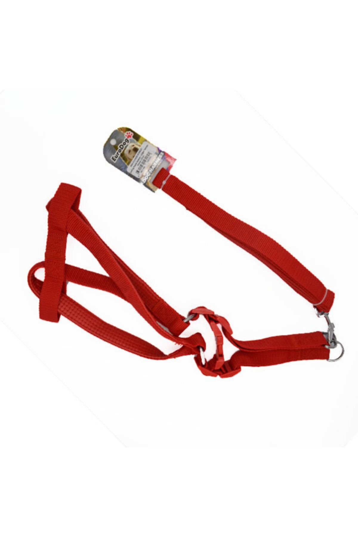 Durbuldum Eurodog Köpek Uzatma + Göğüs Tasması Kırmızı 120cm