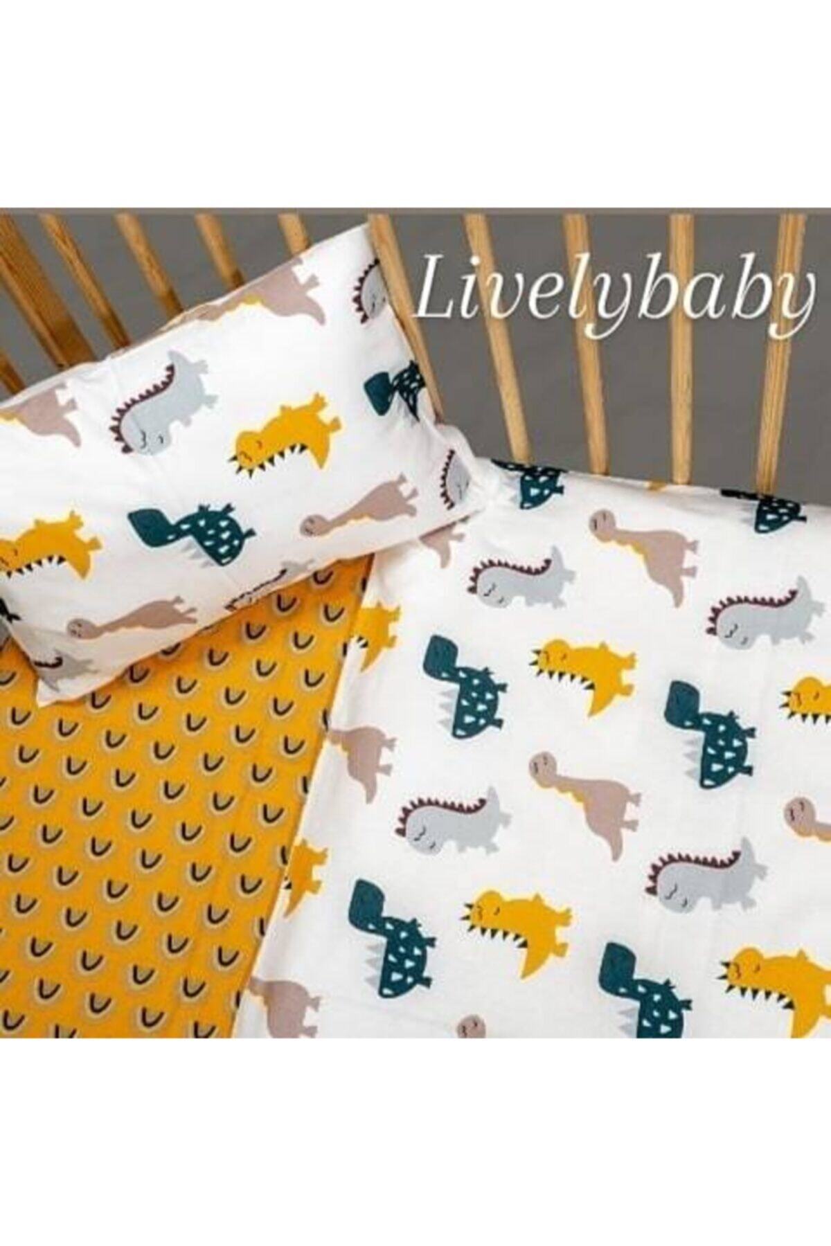 Livelybaby Sevimli Dinazorlar Bebek Nevresim Takımı