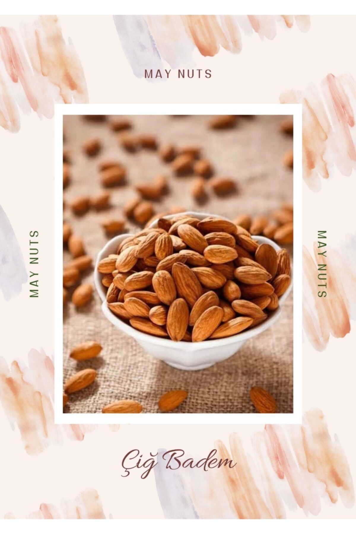 MAY NUTS Çiğ(kavrulmamış) Badem 250 Gr.