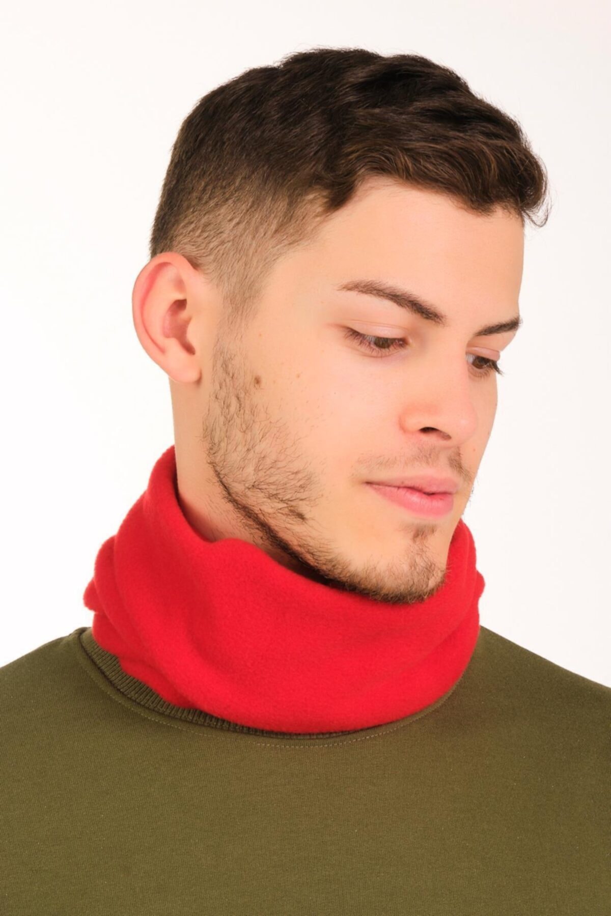 Elif İç Giyim Unisex Polar Kırmızı Boyunluk