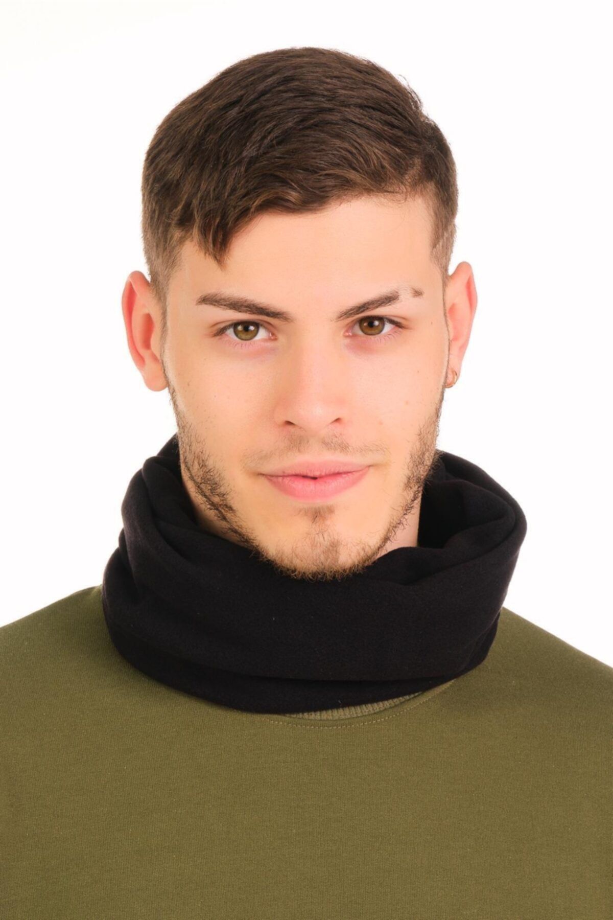 Elif İç Giyim Unisex Polar Siyah Boyunluk