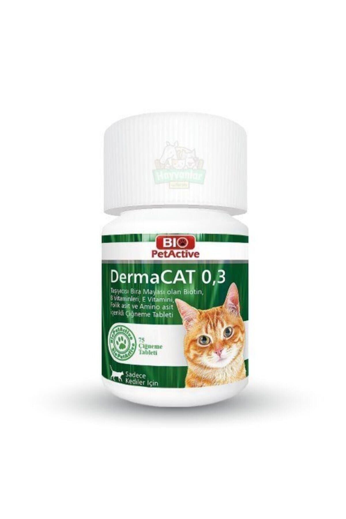 Bio PetActive Kedi Dermacat Sarımsak Tablet 75'li