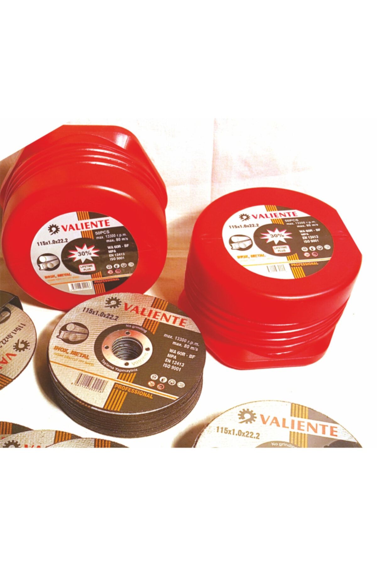 Durbuldum Valıente Inox Kesme Taşı 115x1.0x22 (50 Adet)