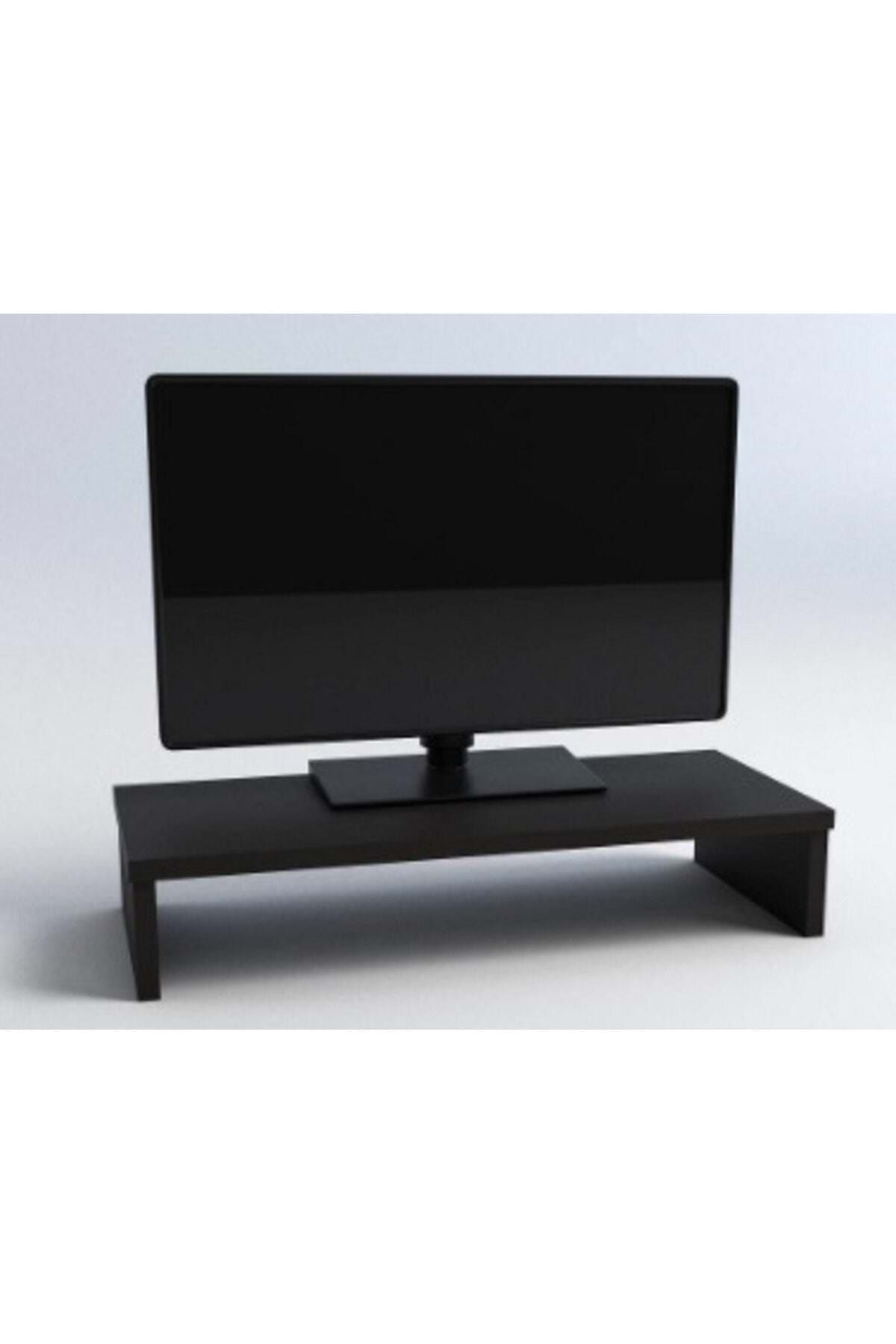 AYFEMOB Ekran Monitor Stant Altı Altlığı Organizer Stand Yükseltiçi Sehpa Siyah