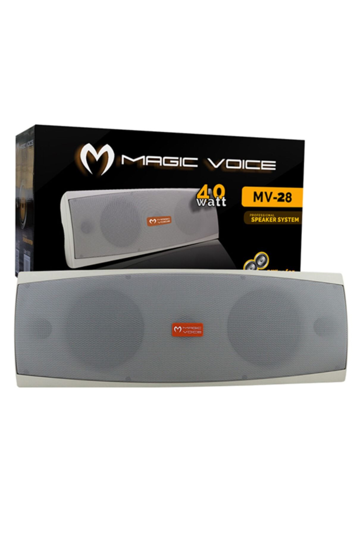 Angel Of Life Magıcvoıce Mv-28trf 2*13cm 40w Beyaz Tekli Sütun Hoparlör Trafolu