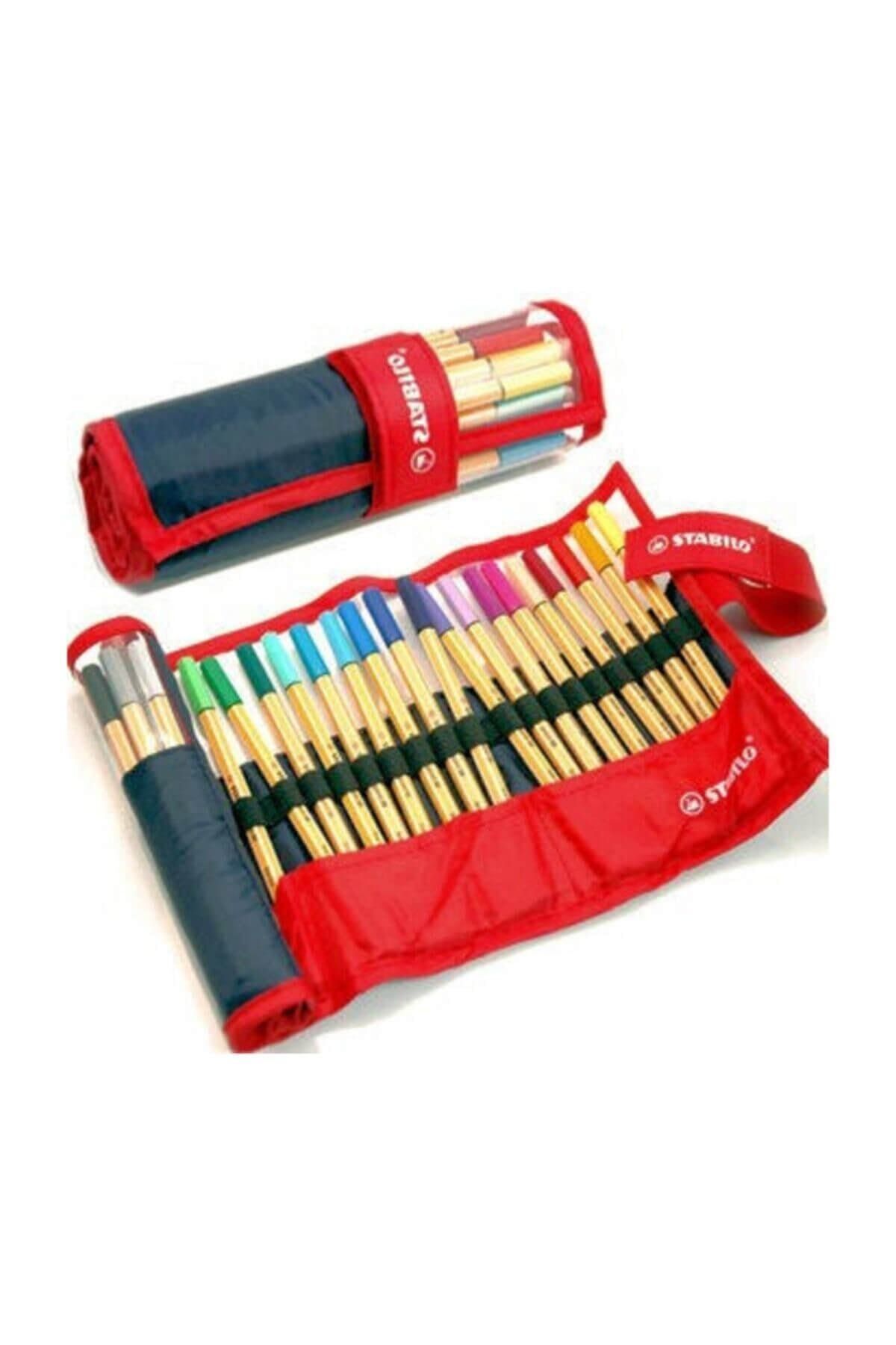 Stabilo Point 88 Ince Keçe Uçlu Kalem 25 Renk Rulo Çantalı Set