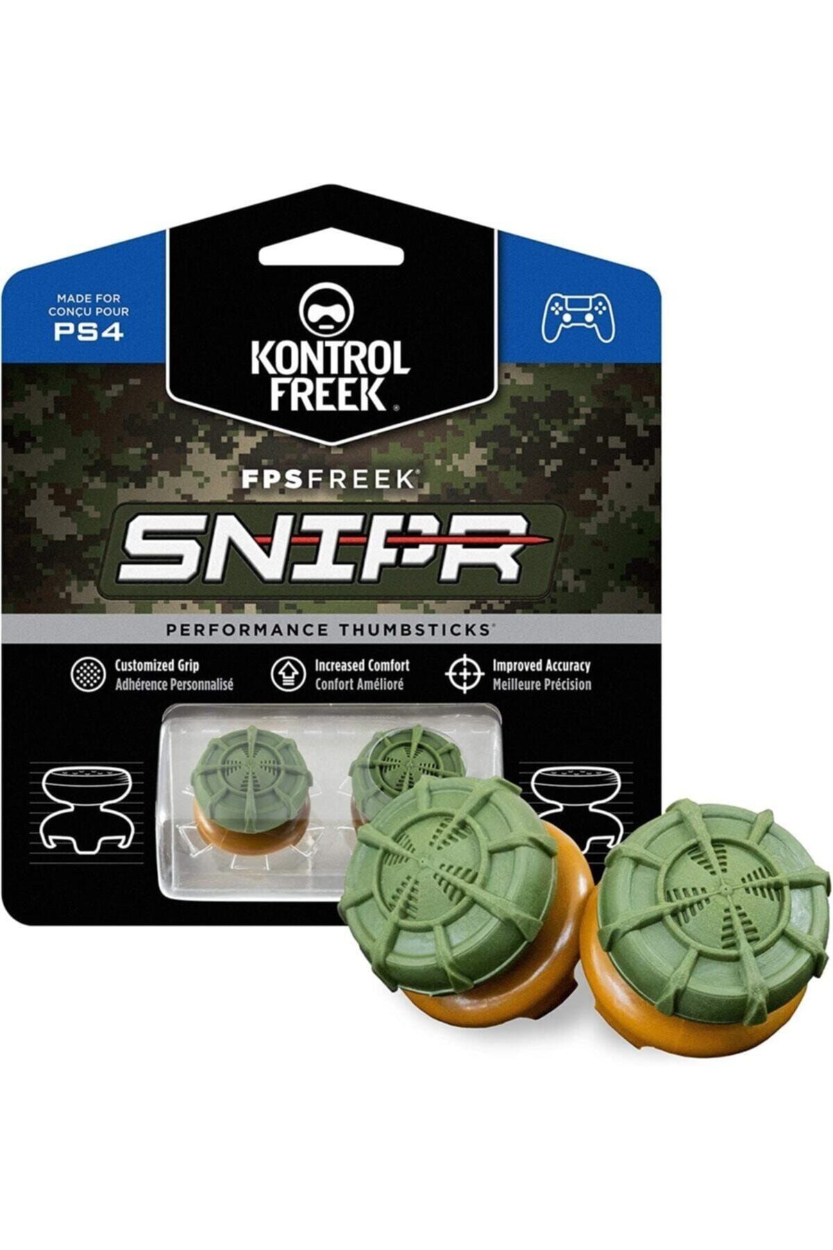 kontrolfreek Sniper Green Ps5 & Ps4 Analog Koruyucu Yükseltici Profesyonel Oyun Kolu Aksesuarı