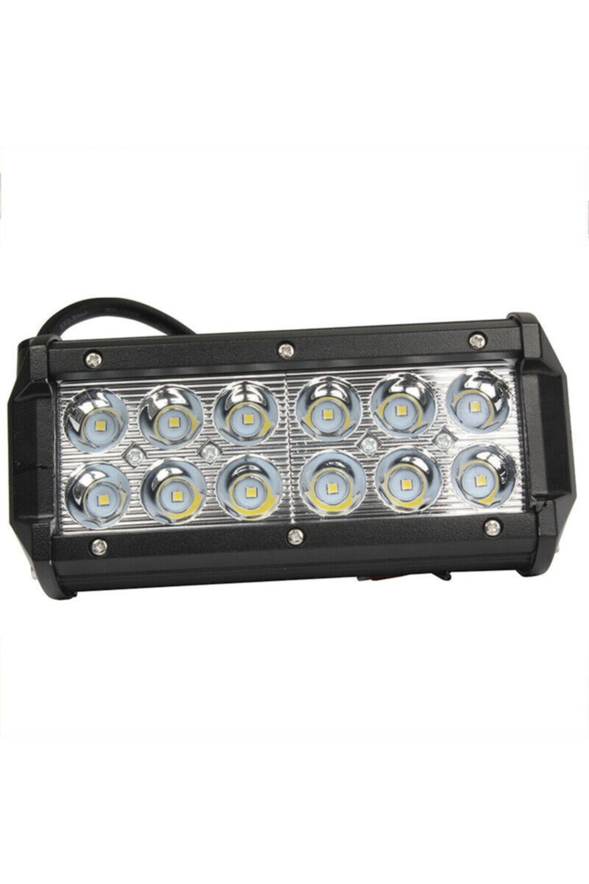 Techmaster 12 Ledli 36w Metal Kasalı Off Road Gündüz Sis Farı Lambası 12 V