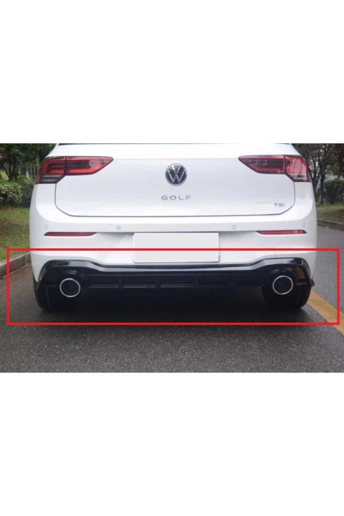 AVCILAR OTO TUNING Golf 8 Gti Difüzör Tek Tek Çıkış