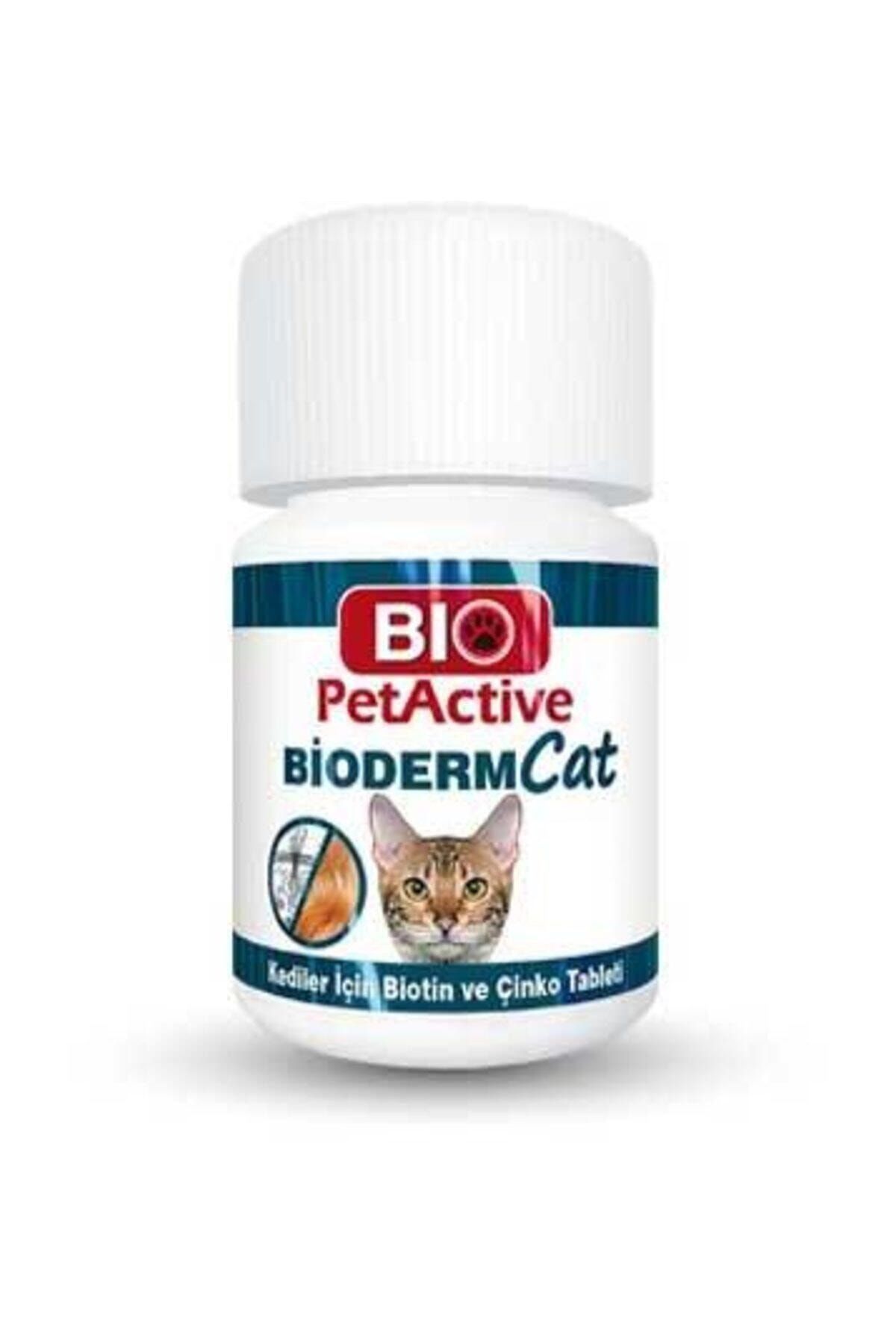 Bio PetActive Pet Active Bioderm Kediler Için Deri Ve Tüy Sağliğini Koruyucu Biyotin Çinko Tablet 100 Adet