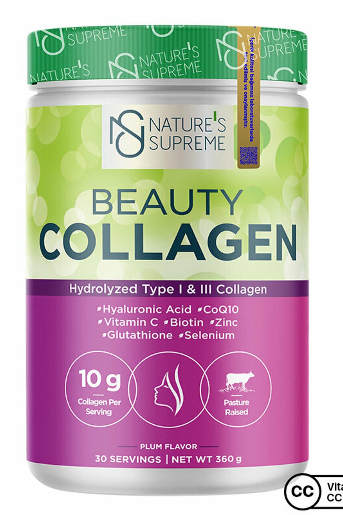 Nature's Supreme Beauty Collagen Powder 360 gr - Portakal