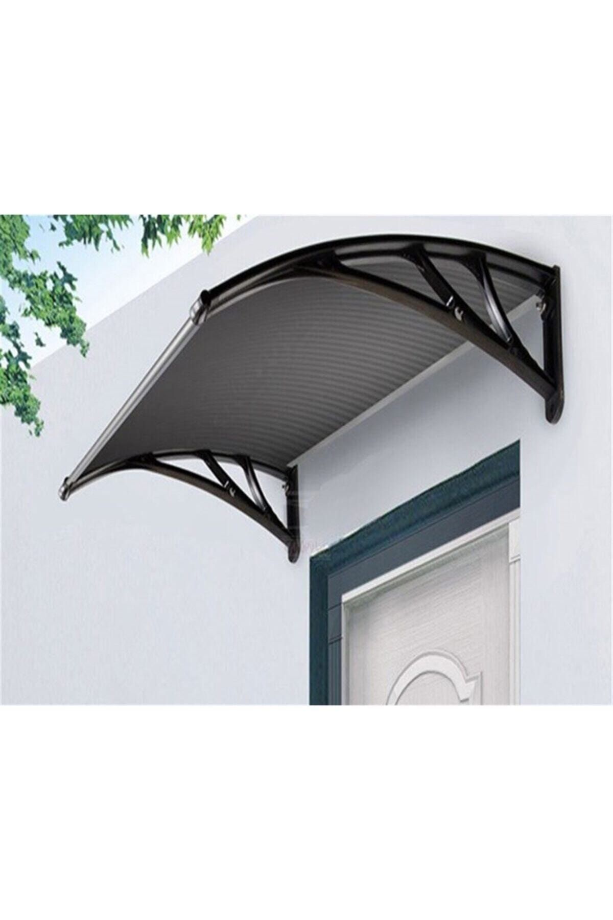 Sislon Camaks Kapı Üstü Pratik Sundurma 120 X 100 Cm Siyah Yp-00000004