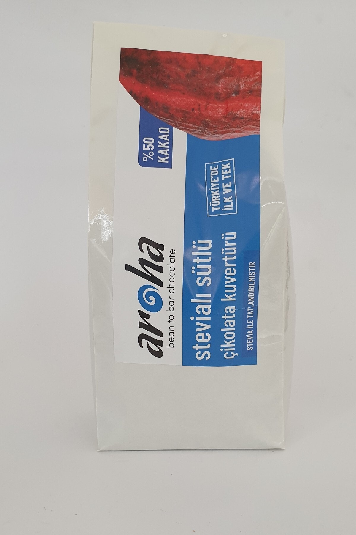 AROHA Stevia İle Tatlandırılmış Sütlü Çikolata Kuvertürü 2 kg