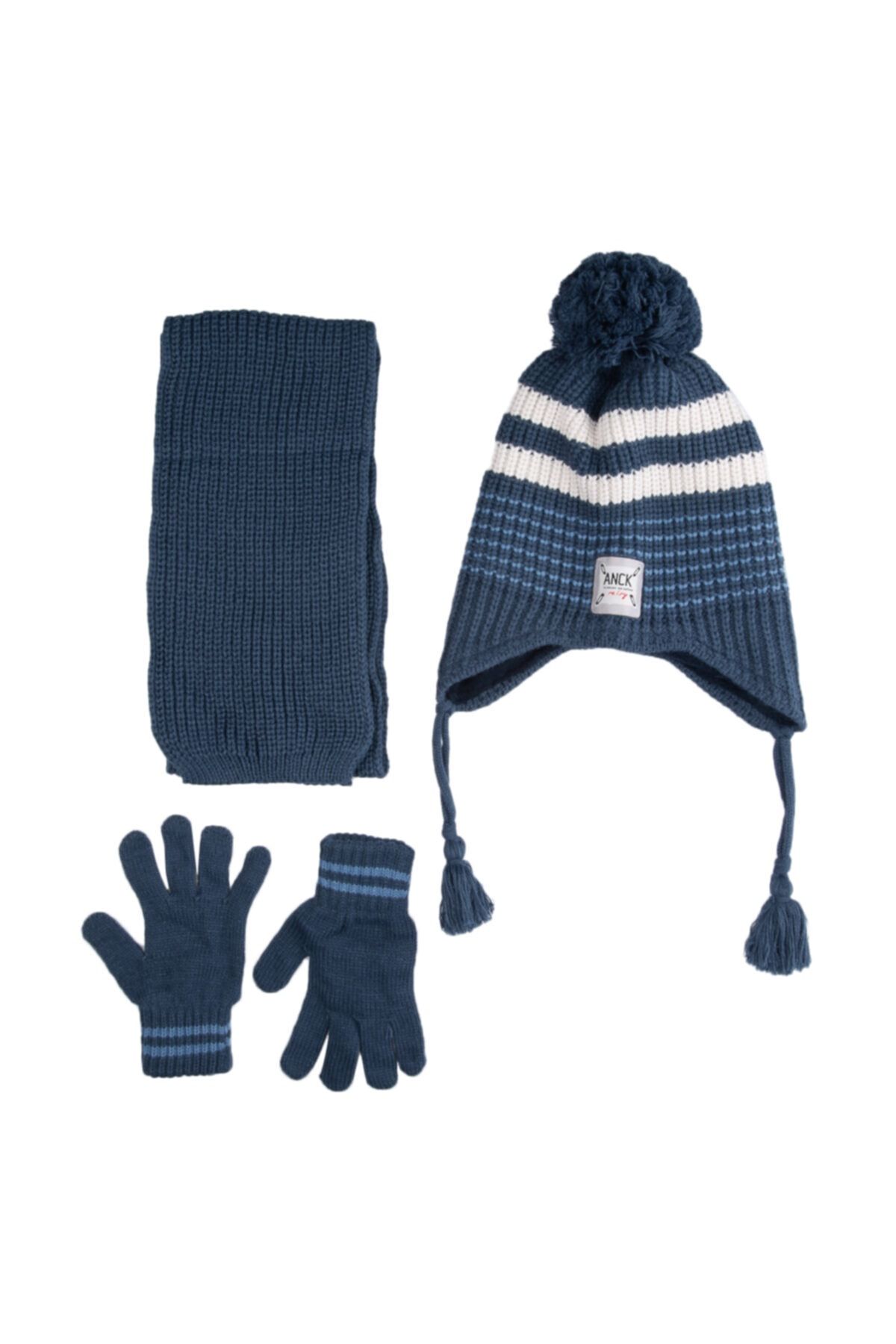 Kitti Atkı Bere Eldiven Set 4-8 Yaş Anti-pilling Tüylenmeye Karşı Dayanıklı