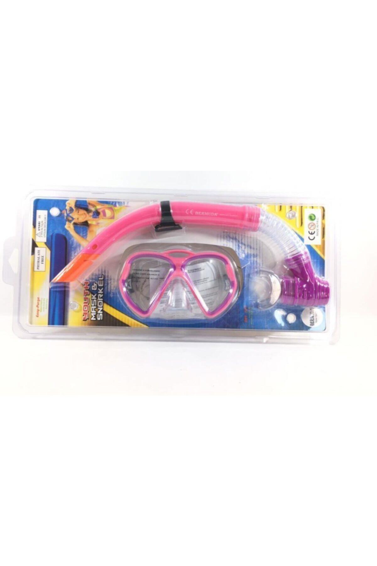 Lisinya Maske Şnorkel Seti - 2363a-pembe