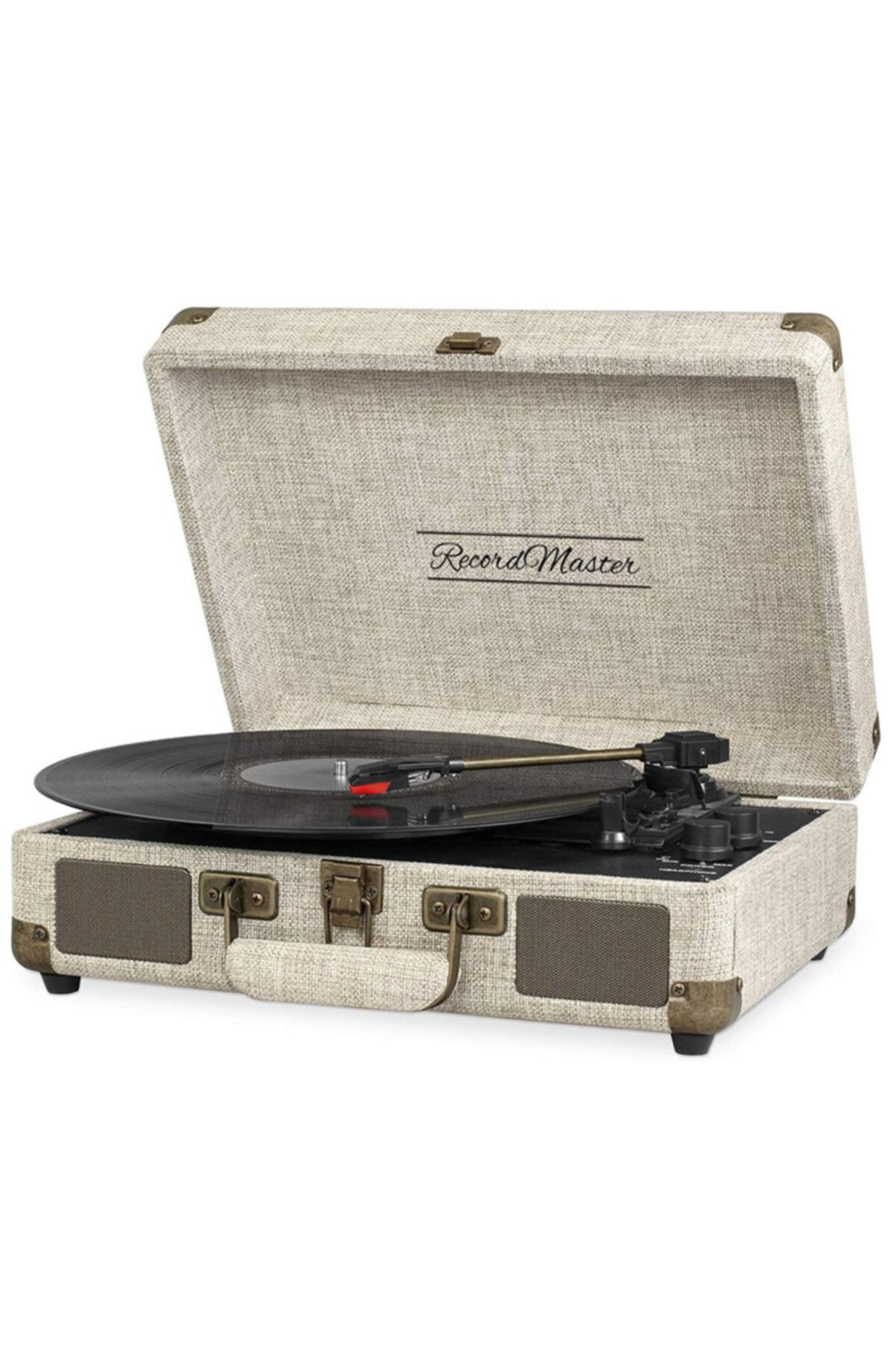 35likplakevi Record Master St14012 Retro Pikap – Bluetooth Özellikli – Özel Kumaş Kaplama –tüm Plakları Çalabilme