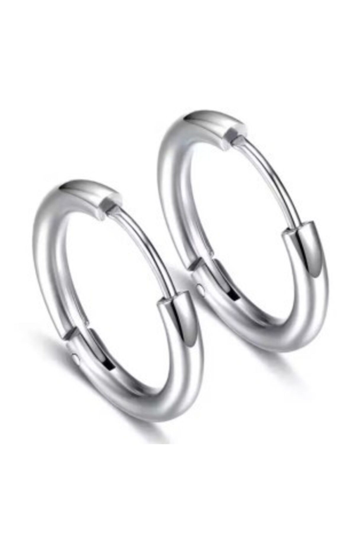 Markiz Takı Unisex Gümüş Ince Halka Küpe 2,5mm - Çap 20 Mm