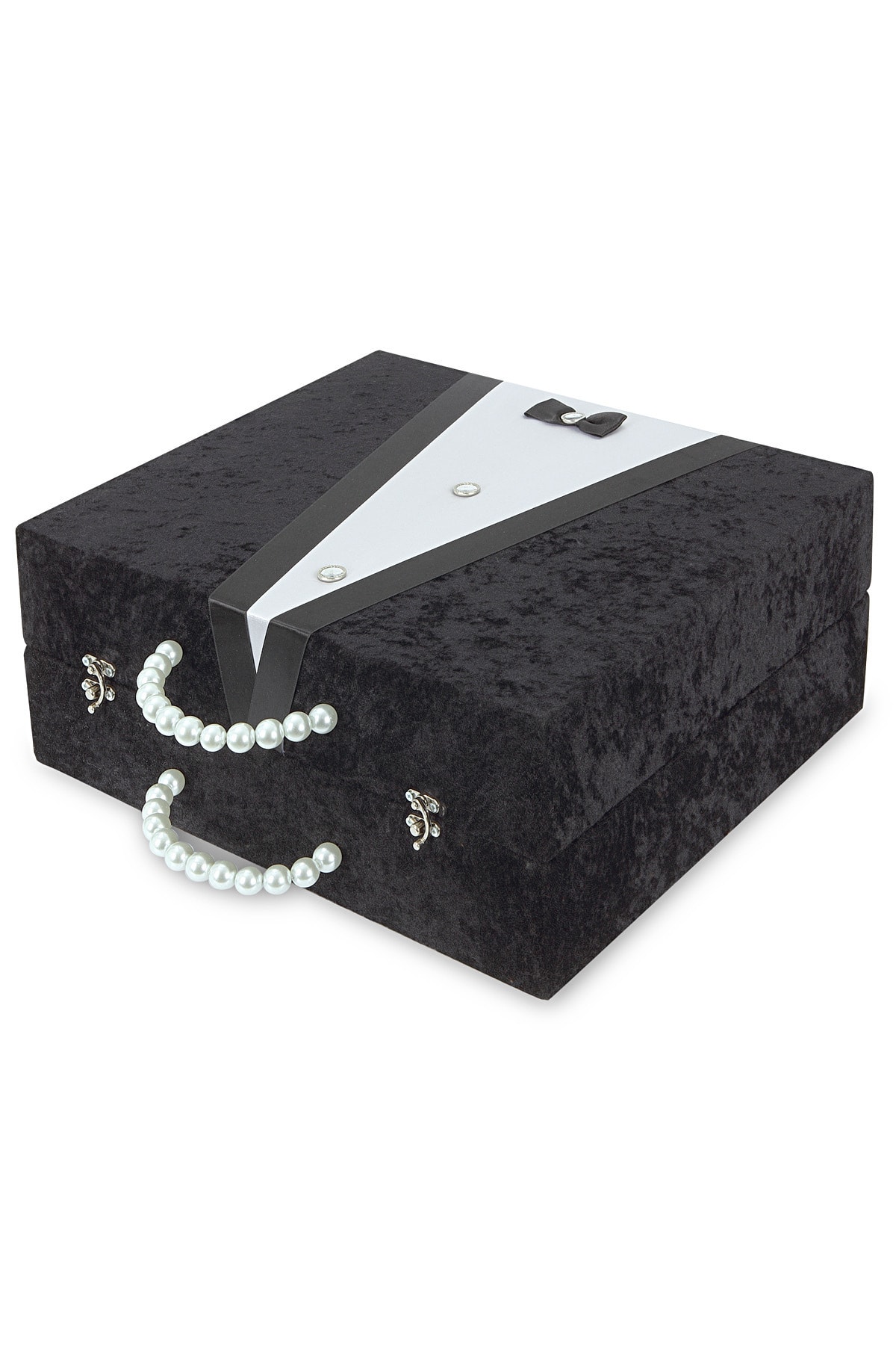 Güzellik Paketim Damat Desenli Kadife Sandık