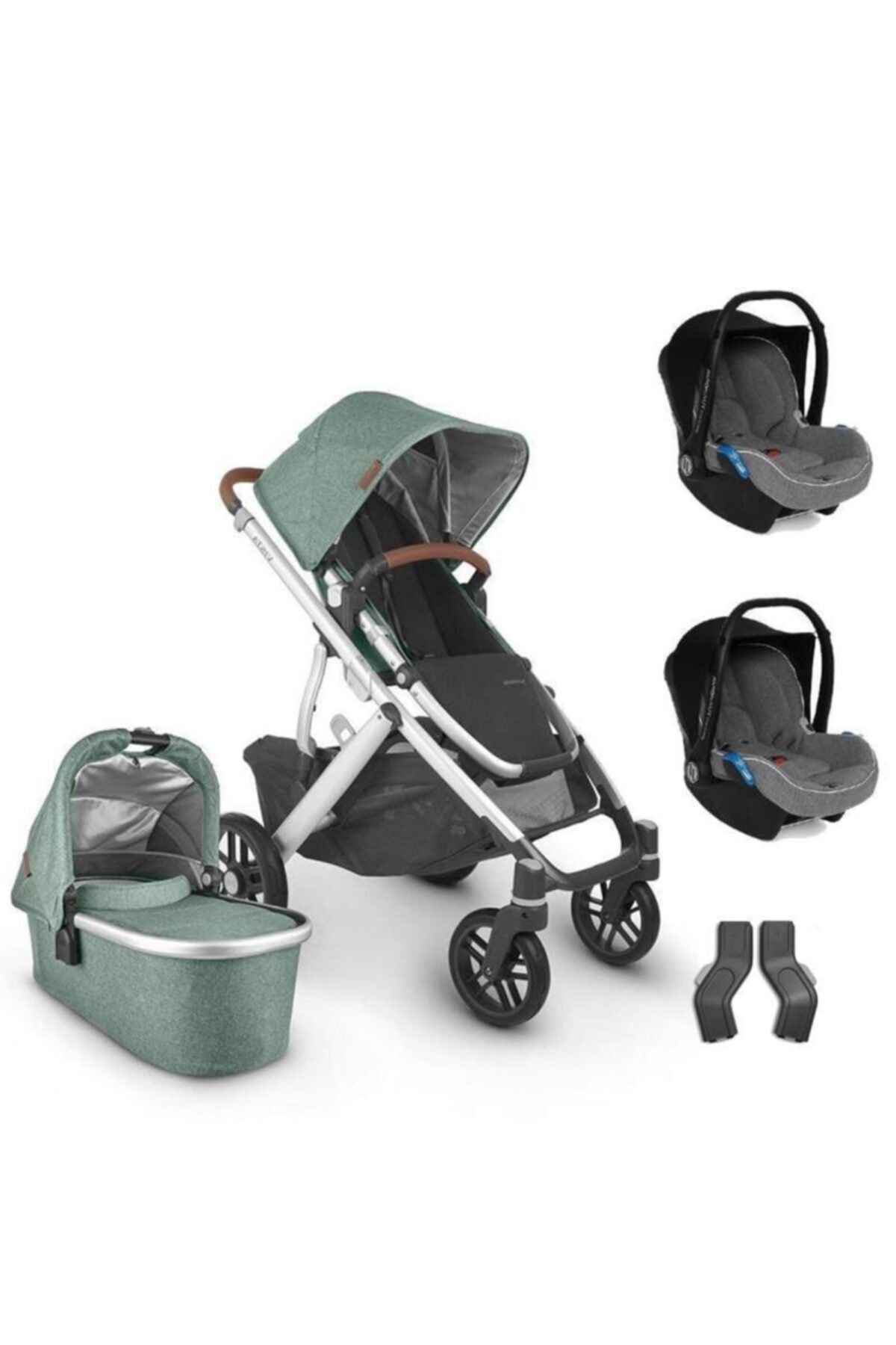 UPPABABY Vista V2 Ikiz Travel Sistem Bebek Arabası Emmett