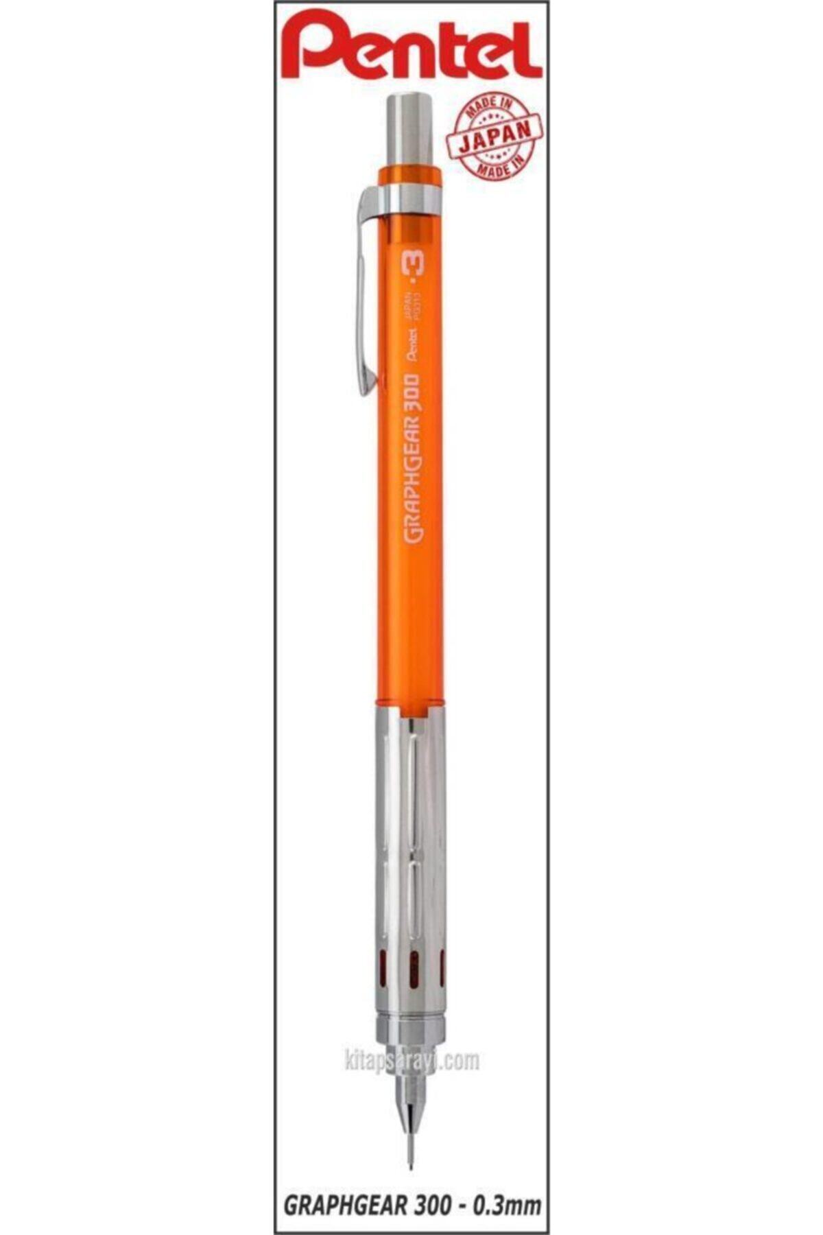 Pentel Graphgear 300 0.3 Mm Versatil Kalem Turuncu