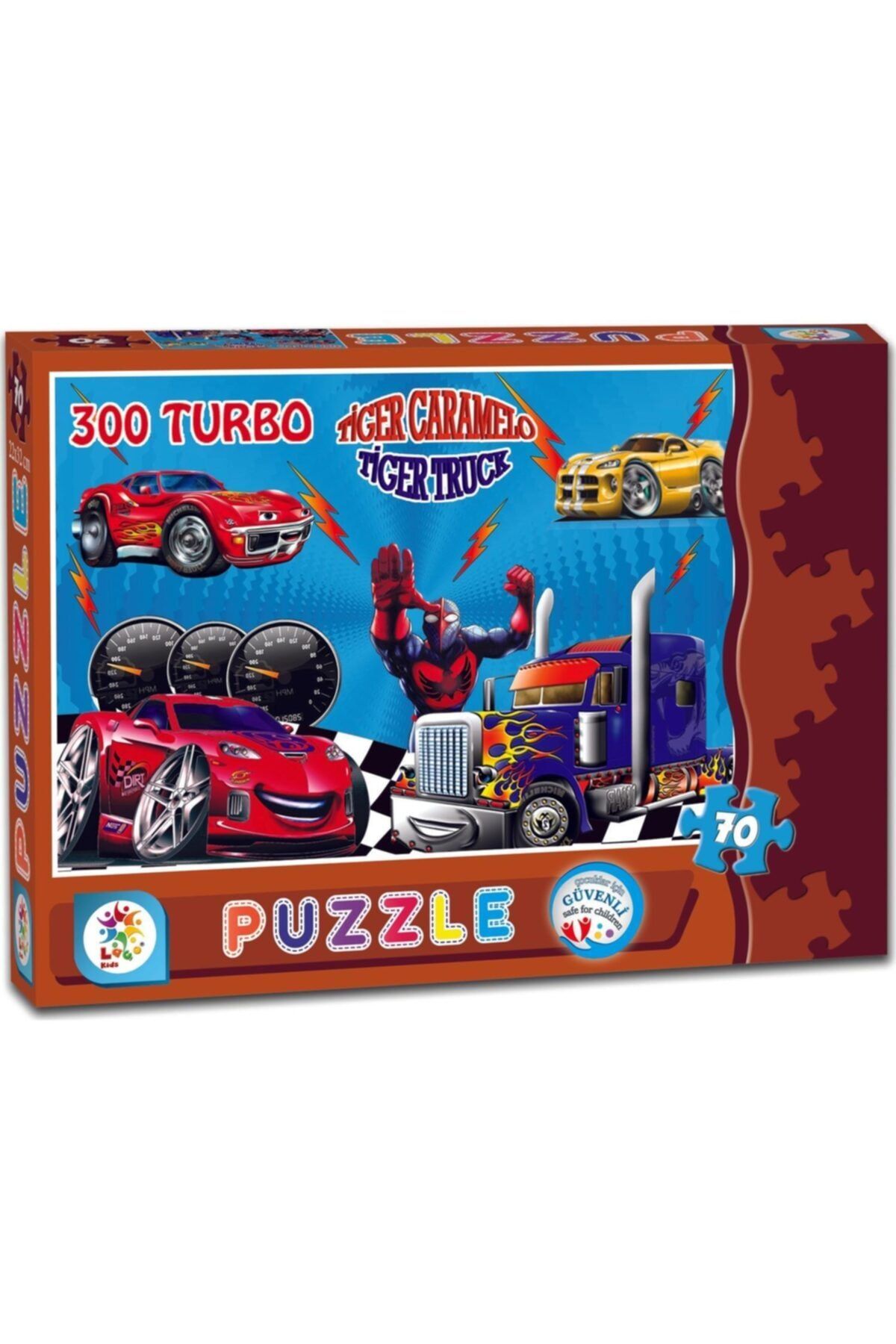 LAÇO KİDS Turbo Taşıtlar 70 Parça Puzzle