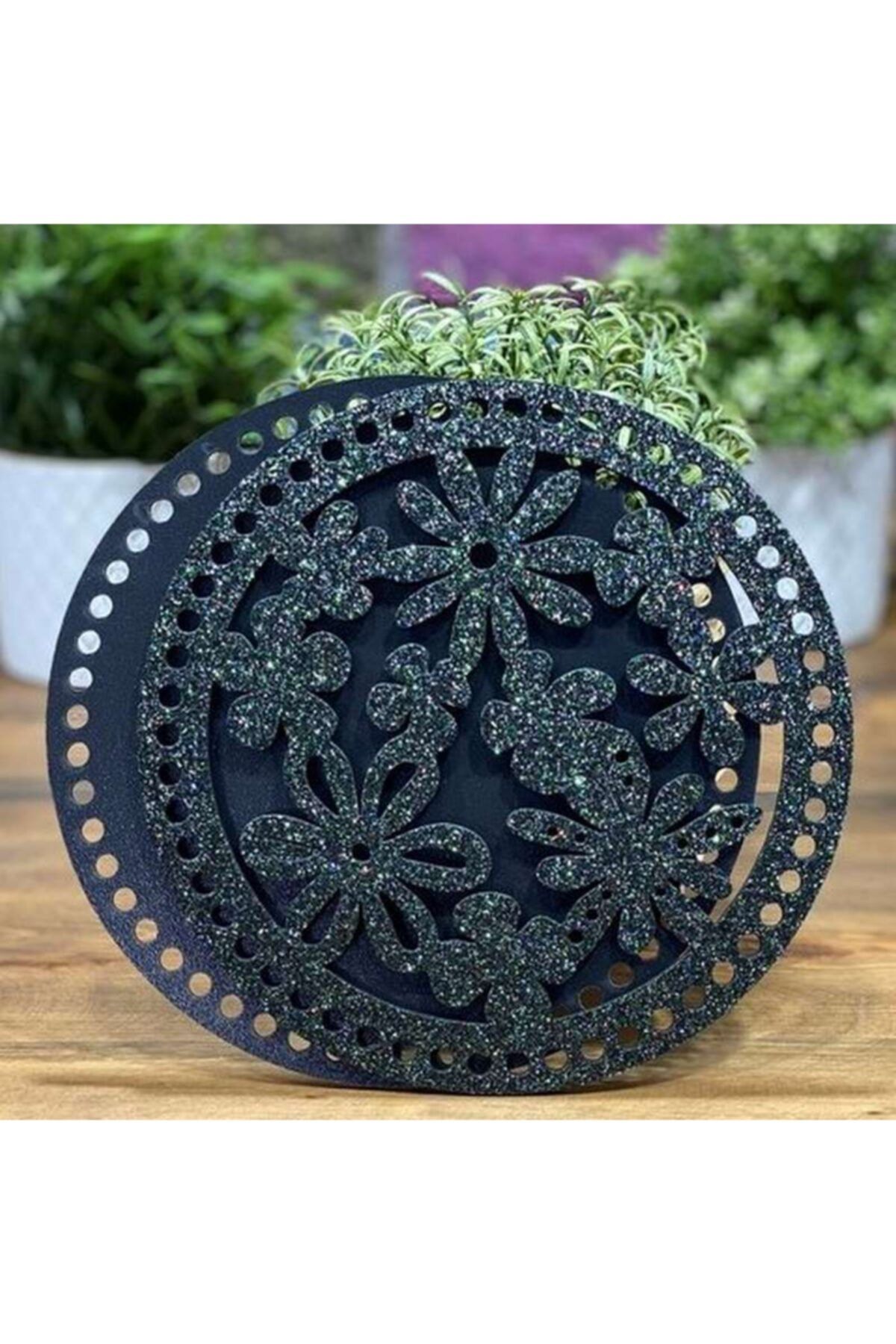 Diva İplik Diva Line Çanta Kenarı Ahşap Simli 2'li (çap: 20 Cm) Sck-28