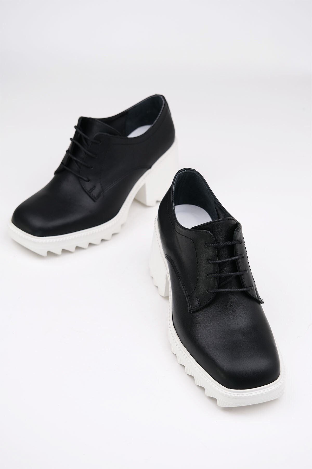 LuviShoes Conga Siyah-beyaz Kadın Ayakkabı