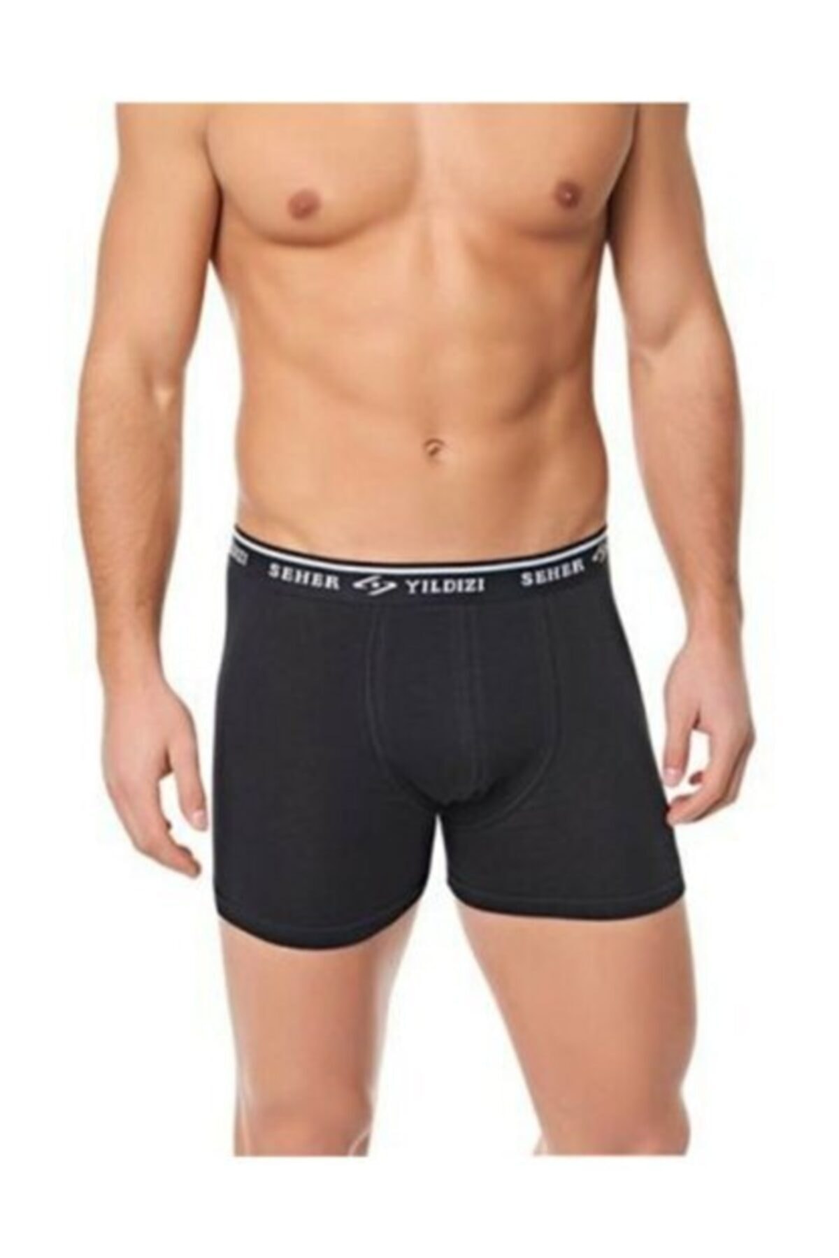 Seher Yıldızı Erkek Likralı Dar Kesim 3’lü Boxer