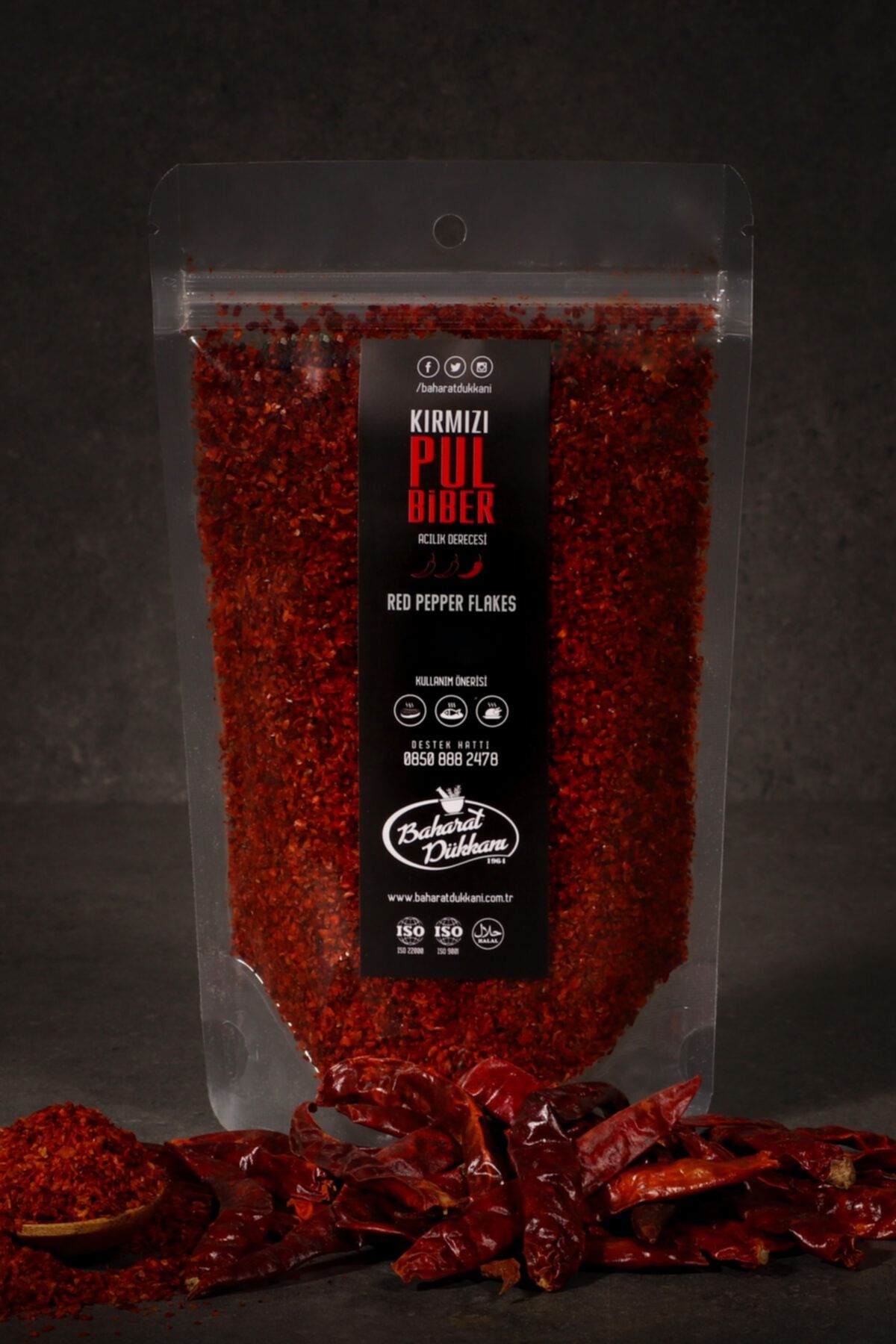 Baharat Dükkanı Kırmızı Pul Biber (Az Acı) 90gr