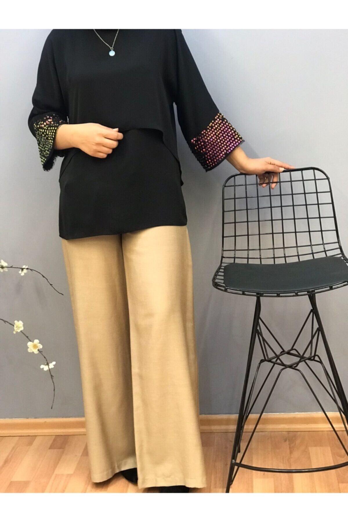 Armine Cebi Şeritli Pantolon