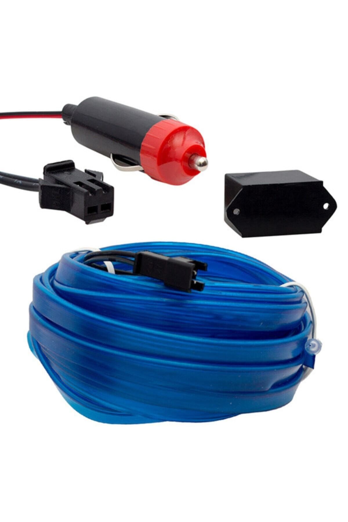 Powermaster Pm-18223 Araç Içi Neon Mavi 5 Metre Ip Aydınlatma Çakmaklıklı