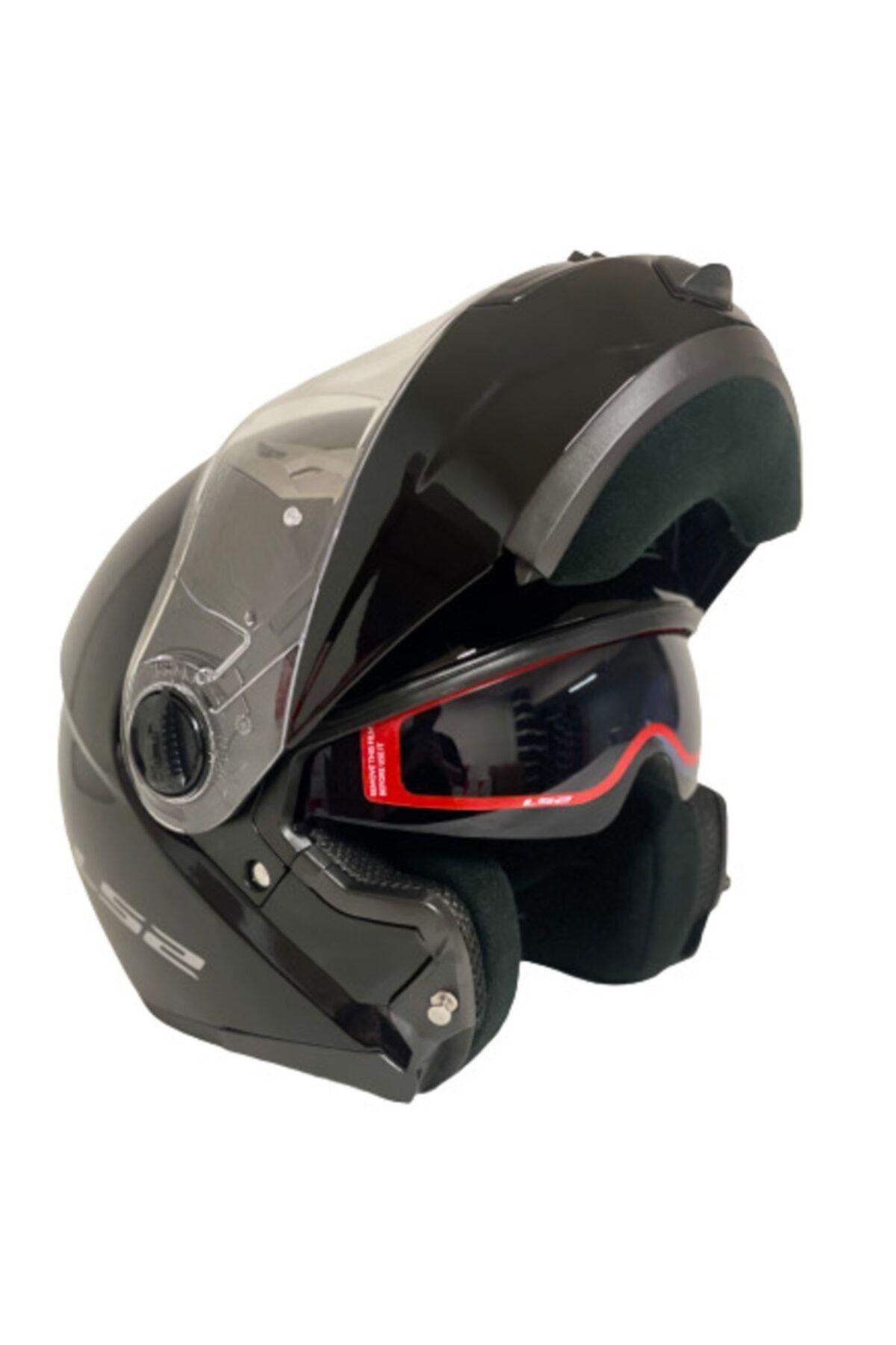 LS2 Guronı Parlak Siyah Kask