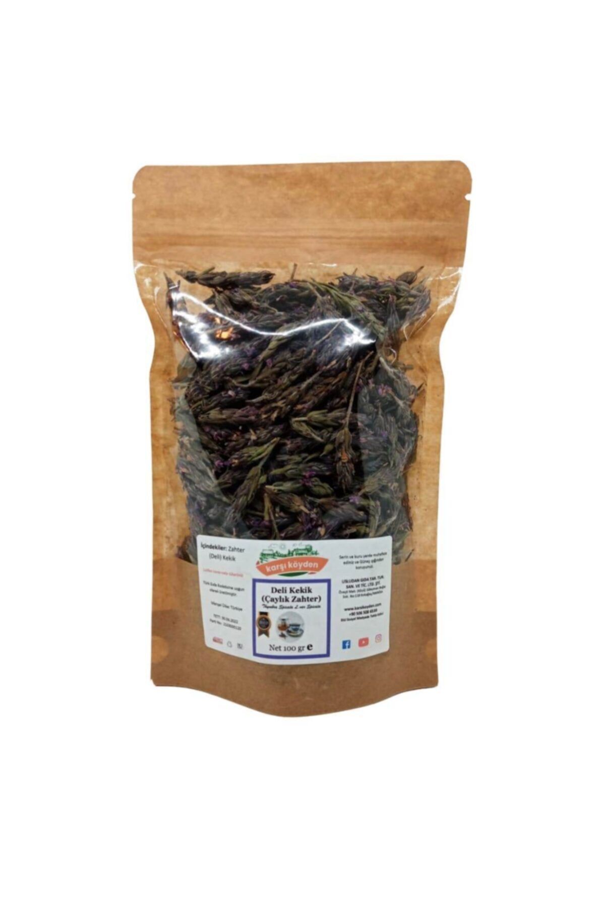 Karşı Köyden Zahter Kekik - Bütün (thymbra Spicata) - (100g - Kilitli Doypack)