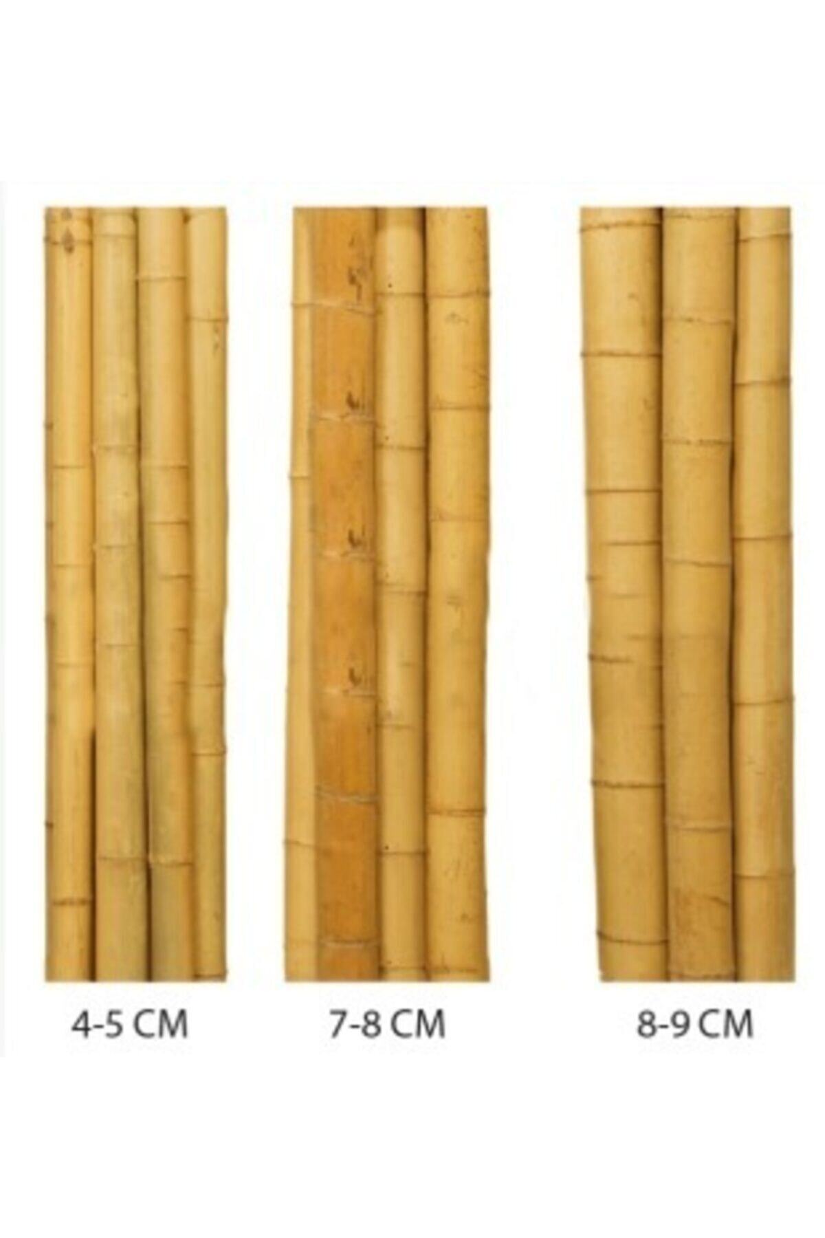 Bahçem Kalın Bambu Çubuğu 7-8 Cm 1,5 Metre 10 Adet